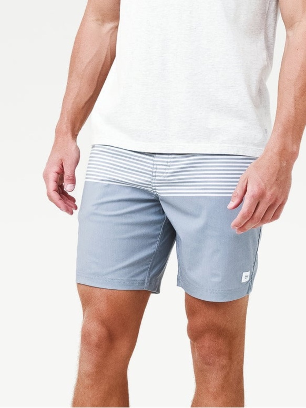 Katin Men's Roam Boardshort Swim Trunks Swimsuit Steel Blue Gray Stripe 31 - Picture 15 of 15
